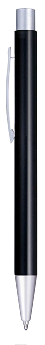 Penna in alluminio satinato, colore nero